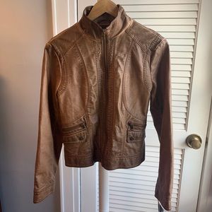 Giacca- Brown Leather Jacket